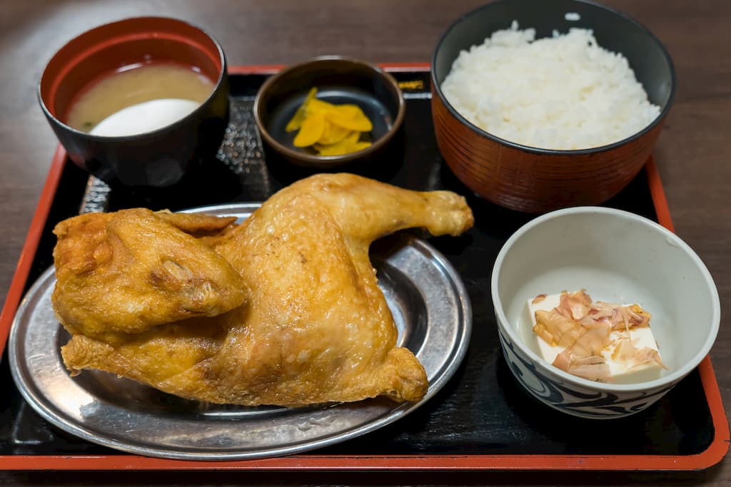 若鶏の半身揚げ定食