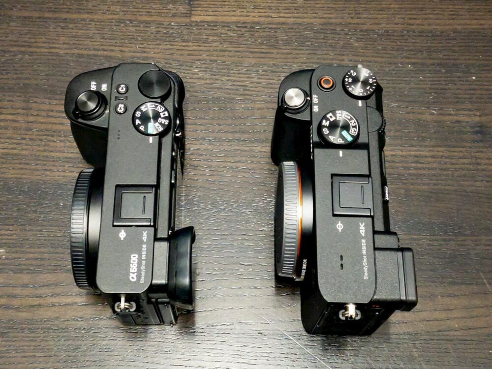 α7cとα6600の上部